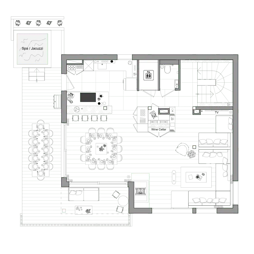 Grand plan Living space